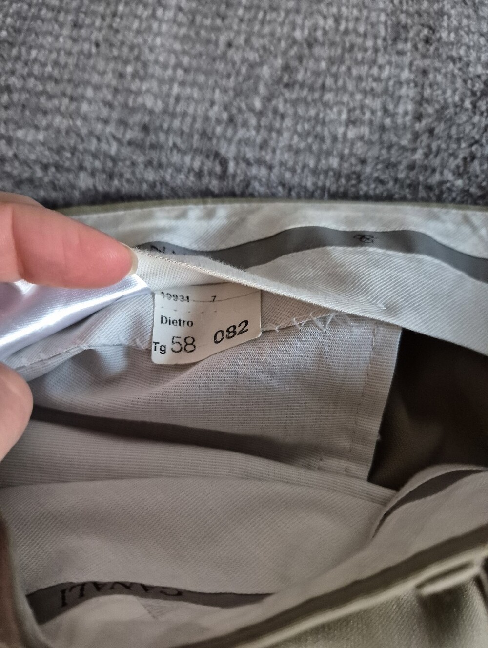 Canali Italian 100% Wool Pleated Front Khaki Dress Pants 40x32 Quiet Luxury - Picture 4 of 8